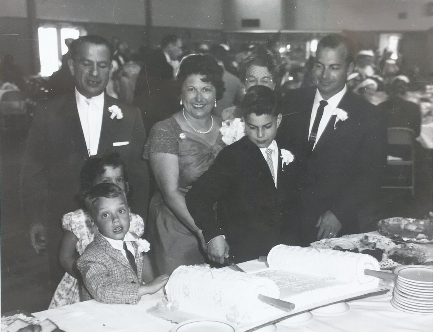 Marty at Andy's bar mitzvah with parents Gladys & Leo