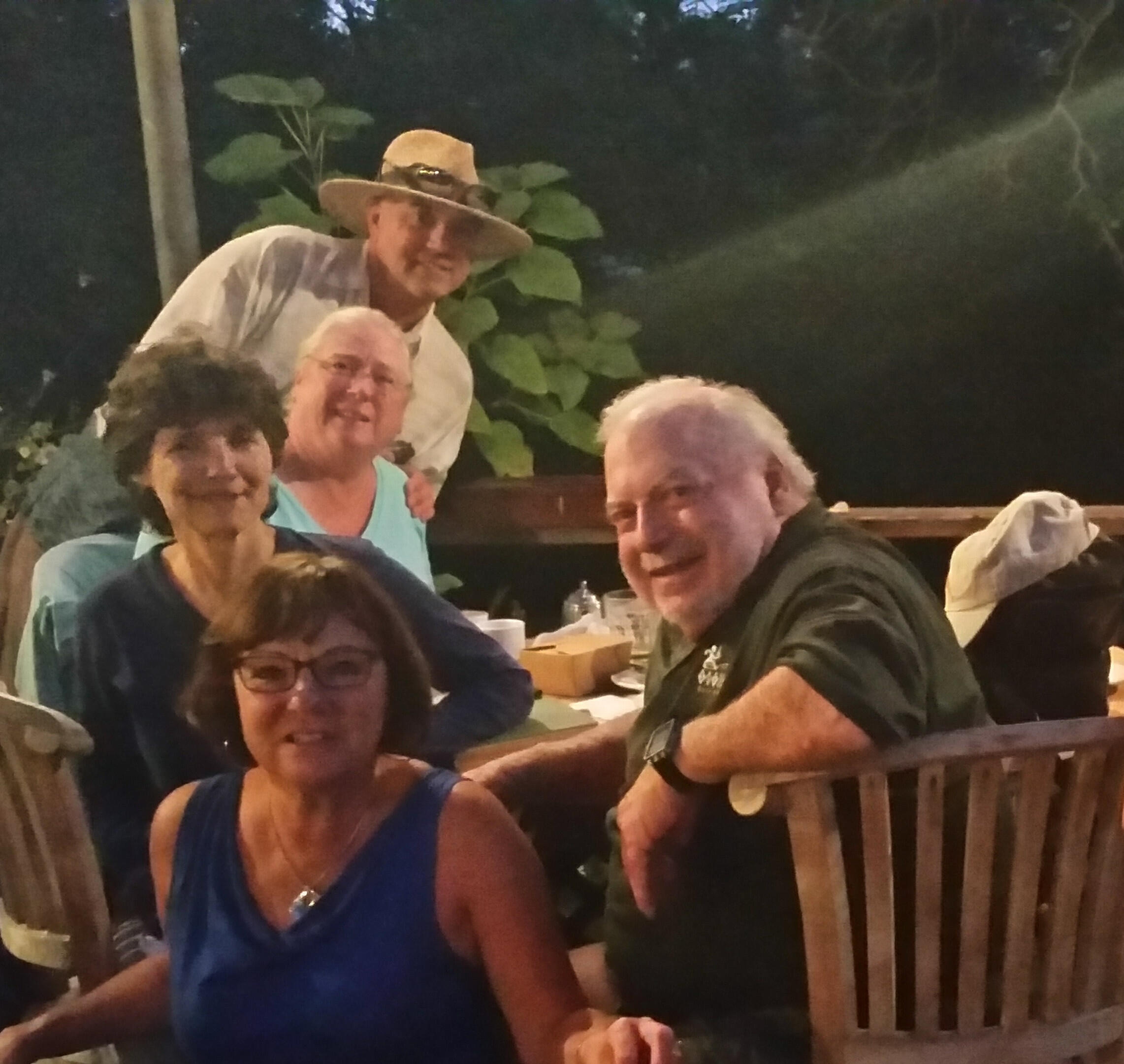 Marty with Sharon, Pauline, Diane, and Buzz